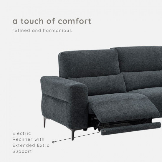 VIOLET 3 Seat Electric Recliner L-Shape Sofa L240-280 VIOLET 3 Seat Electric Recliner L-Shape Sofa L240-280